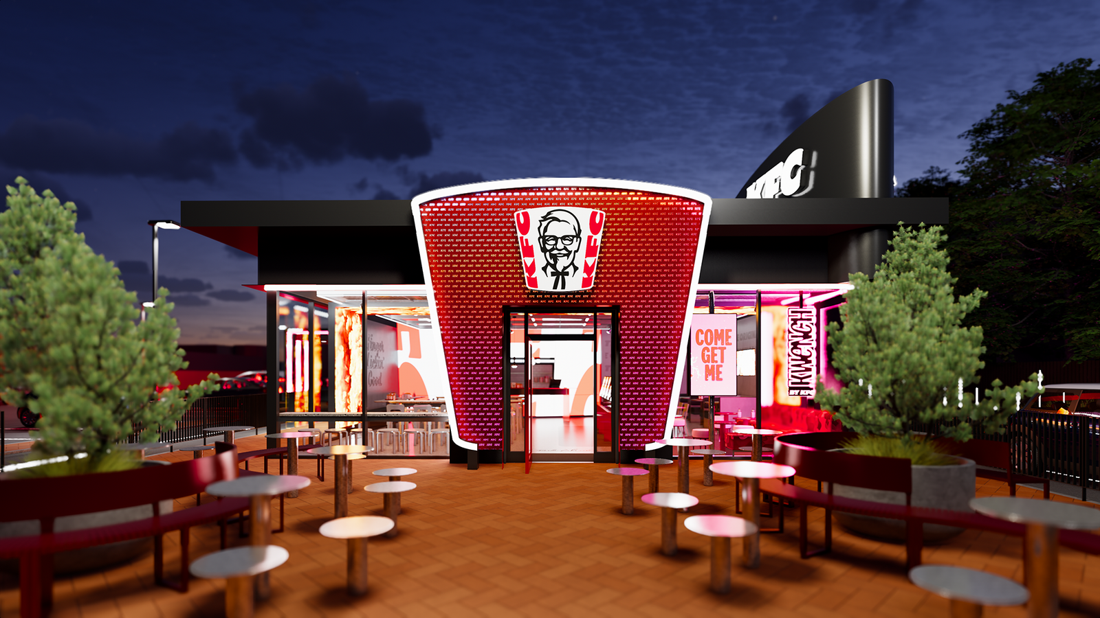 KFC 글로벌 브랜드 개편 공식 브랜드 이미지