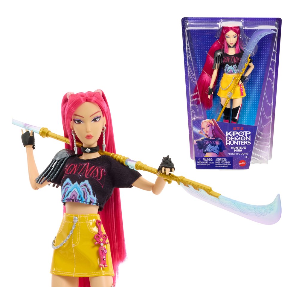 Mattel KPop Demon Hunters HUNTR/X Mira "How It's Done" fashion doll (official product photo)