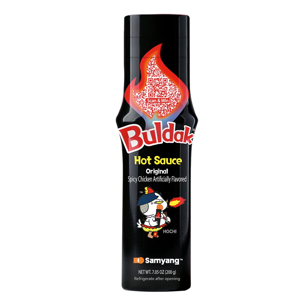 Samyang Buldak Original Hot Sauce (one 7.05 oz bottle shown; listing is a 2-pack) (official product photo)